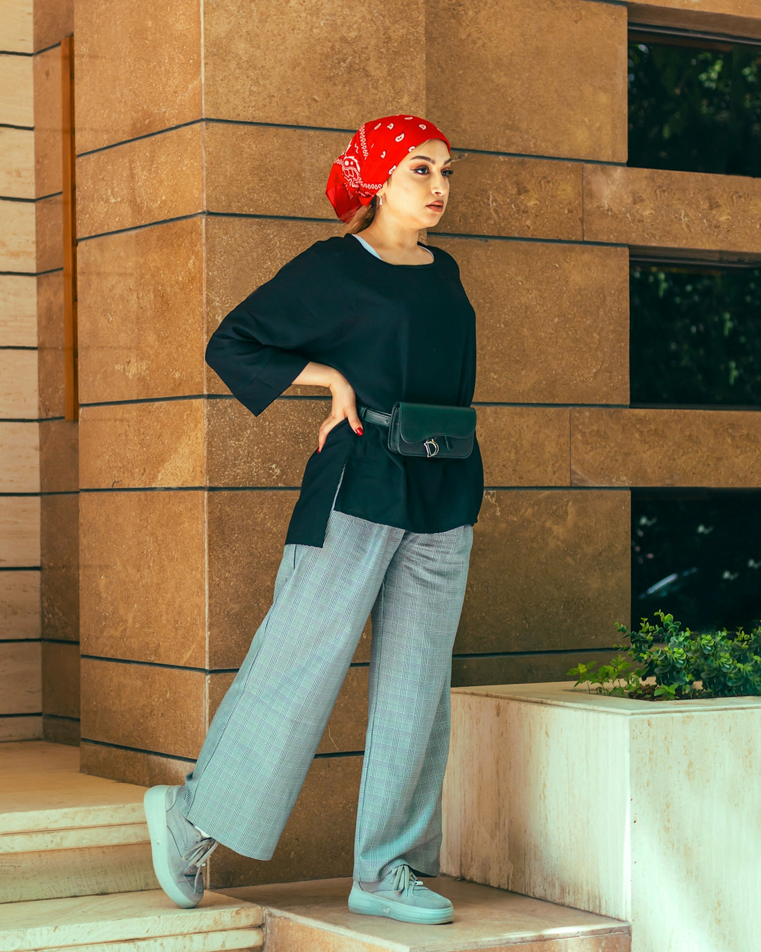 a person posing for a picture